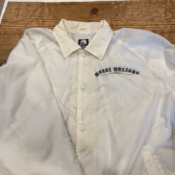 Metal Mulisha Other - Vintage Large Metal Mulisha white windbreaker